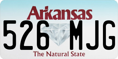 AR license plate 526MJG