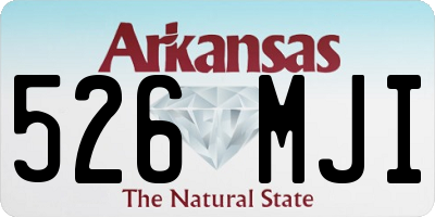 AR license plate 526MJI