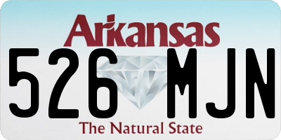 AR license plate 526MJN