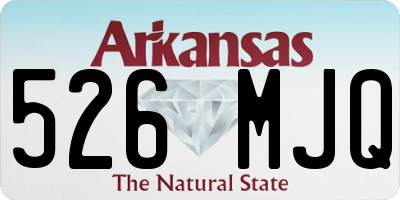 AR license plate 526MJQ
