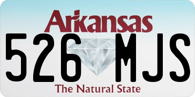 AR license plate 526MJS
