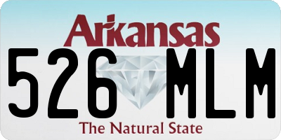 AR license plate 526MLM
