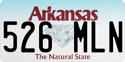 AR license plate 526MLN