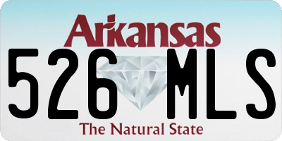 AR license plate 526MLS