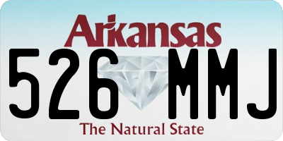 AR license plate 526MMJ