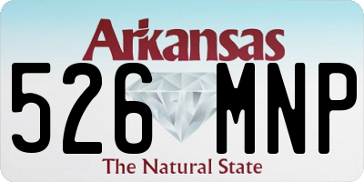 AR license plate 526MNP