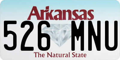 AR license plate 526MNU