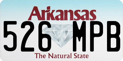 AR license plate 526MPB