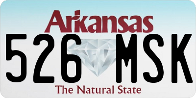 AR license plate 526MSK
