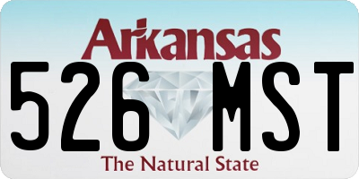 AR license plate 526MST