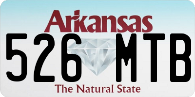 AR license plate 526MTB