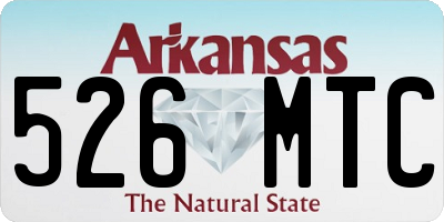 AR license plate 526MTC