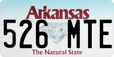 AR license plate 526MTE