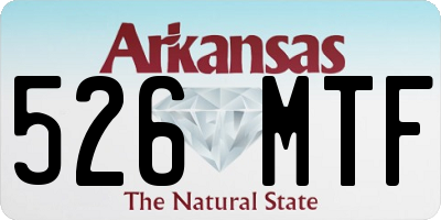 AR license plate 526MTF