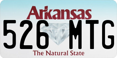 AR license plate 526MTG