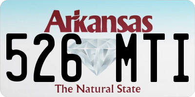 AR license plate 526MTI