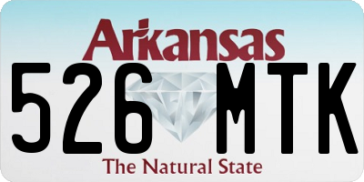 AR license plate 526MTK