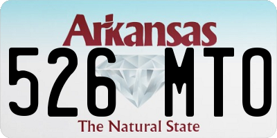 AR license plate 526MTO
