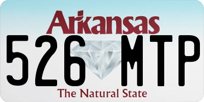 AR license plate 526MTP