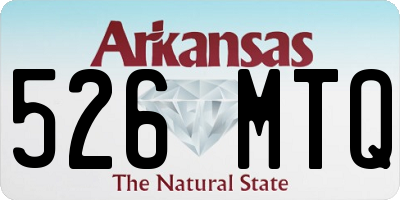 AR license plate 526MTQ