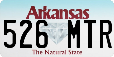 AR license plate 526MTR