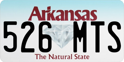 AR license plate 526MTS