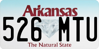 AR license plate 526MTU