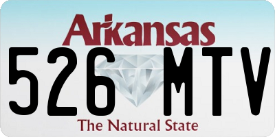 AR license plate 526MTV