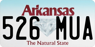 AR license plate 526MUA