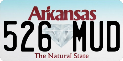 AR license plate 526MUD