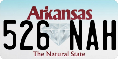 AR license plate 526NAH