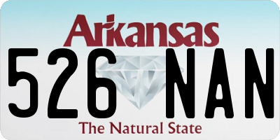AR license plate 526NAN