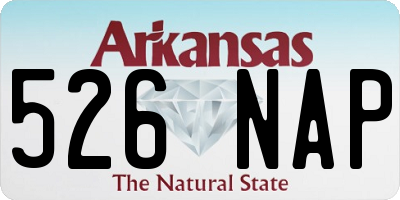 AR license plate 526NAP