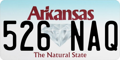 AR license plate 526NAQ