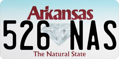 AR license plate 526NAS