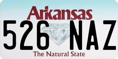 AR license plate 526NAZ
