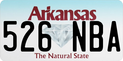 AR license plate 526NBA