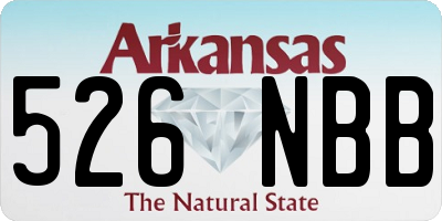 AR license plate 526NBB