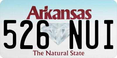 AR license plate 526NUI