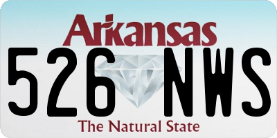 AR license plate 526NWS