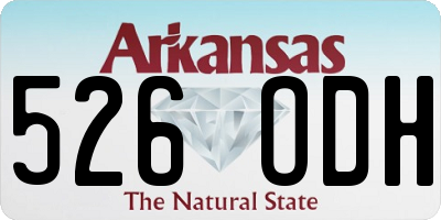 AR license plate 526ODH