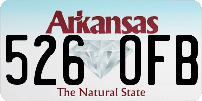 AR license plate 526OFB