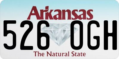 AR license plate 526OGH