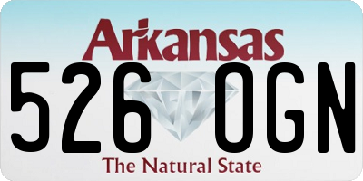 AR license plate 526OGN