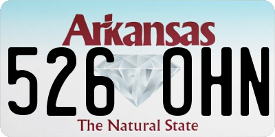 AR license plate 526OHN