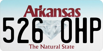 AR license plate 526OHP