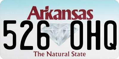 AR license plate 526OHQ