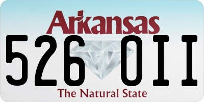 AR license plate 526OII