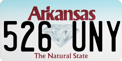 AR license plate 526UNY