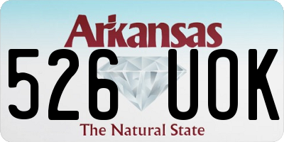 AR license plate 526UOK